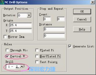 轉(zhuǎn)完Gerber后，接著還需轉(zhuǎn)鉆孔，通孔和盲、埋孔的轉(zhuǎn)法有所不同，轉(zhuǎn)通孔只須點擊Add，在彈出的窗口Document Name輸入文件名