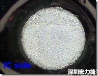 紅墨水染紅測試分析-IC面，允收